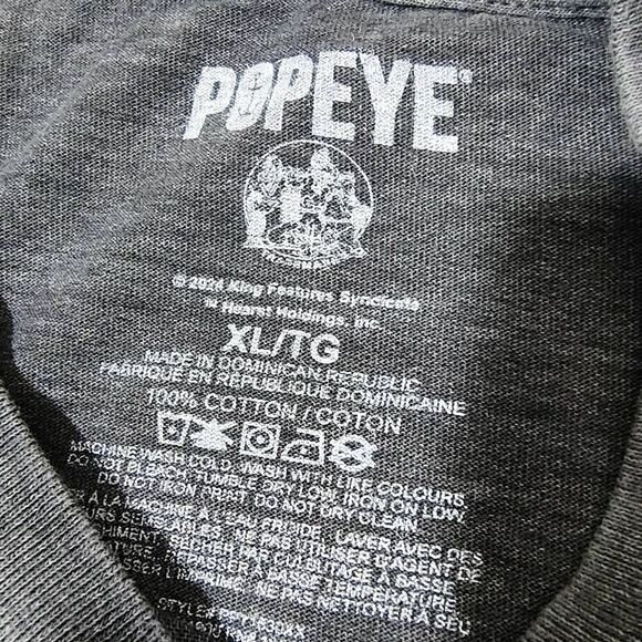 Popeye American Vintage Style Short Sleeve T-Shirt -R - Picture 4 of 4